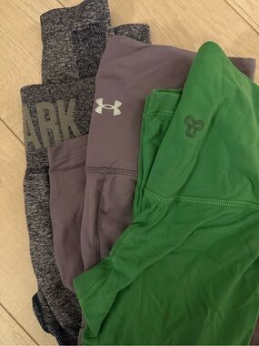 3x leggings (TNA, Gymshark & Underarmor)
